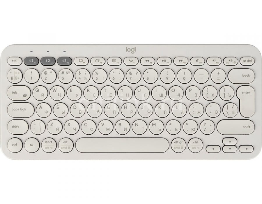 Клавиатура беспроводная Logitech K380 Multi-Device, Bluetooth, Белый 920-009589
