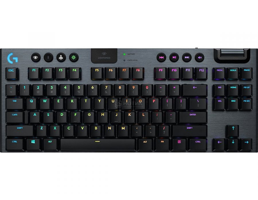  Клавиатура беспроводная механическая Logitech G915 TKL, GL Clicky, Bluetooth/Wireless/USB, Черный 920-009536