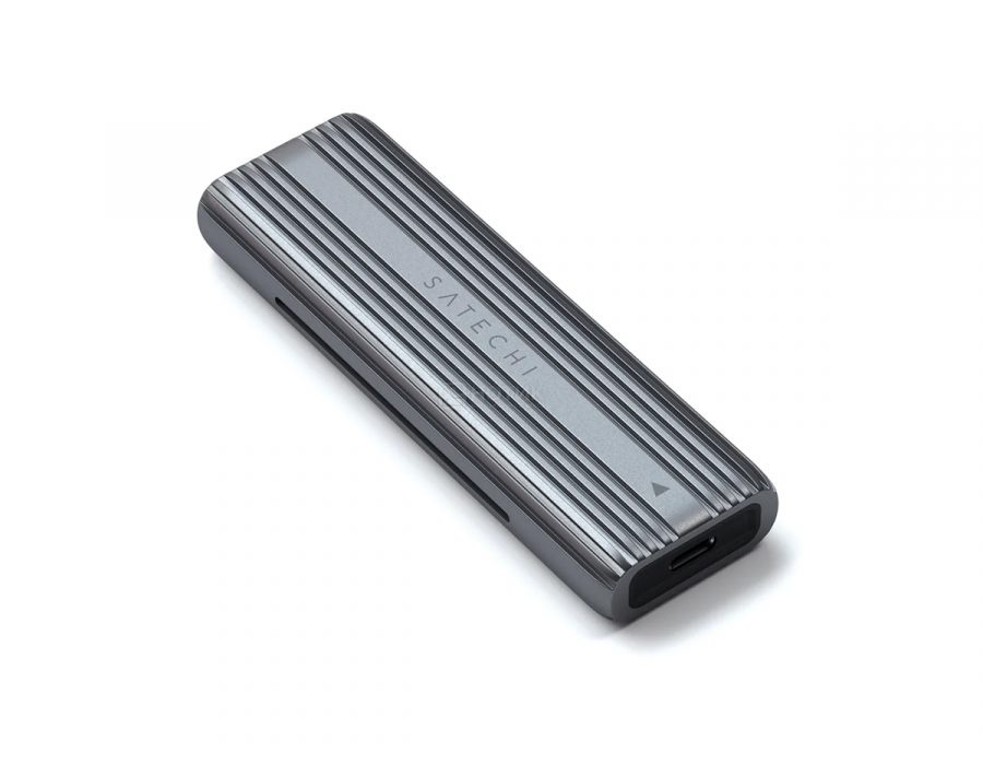 Внешний бокс для SSD M.2 SATA (NVMe) Satechi USB-C NVME and SATA SSD Enclosure, Серый ST-UCNSEM
