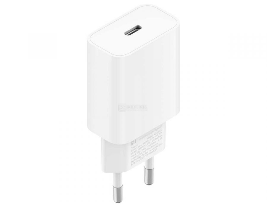  Сетевое зарядное устройство (адаптер питания) Xiaomi Mi 20W Charger, USB Type-C, Белый BHR4927GL