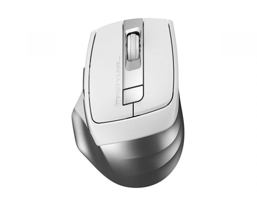   Нотик Мышь беспроводная A4Tech Fstyler FG35, 2000dpi, Wireless/USB, Серебристый/Белый, FG35 SILVER