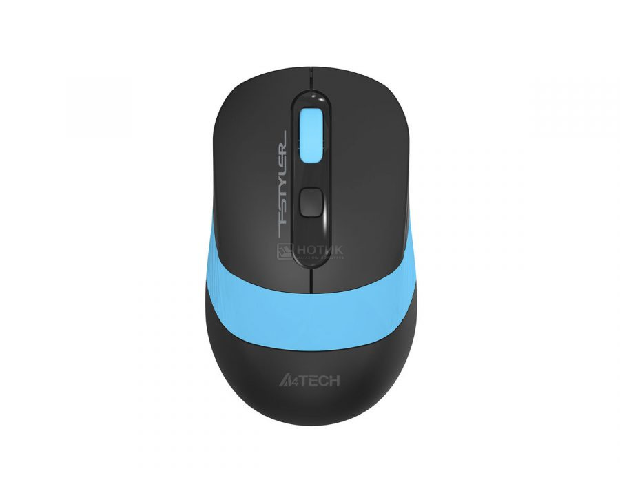   Нотик Мышь беспроводная A4Tech Fstyler FG10S, 2000dpi, Wireless/USB, Черный/Синий, FG10S BLUE