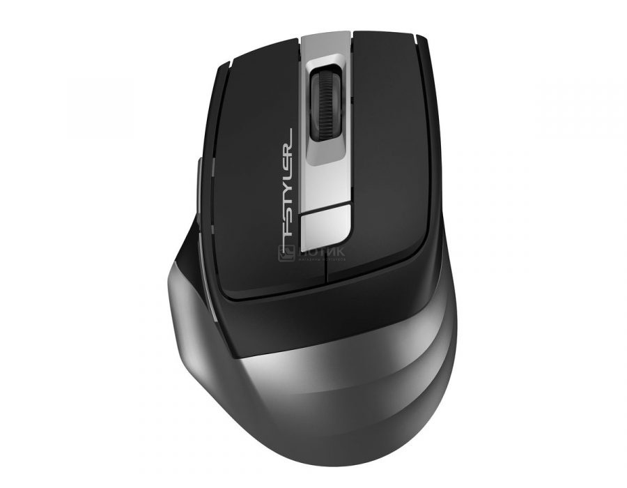  Мышь беспроводная A4Tech Fstyler FG35, 2000dpi, Wireless/USB, Серый/Черный, FG35 GREY
