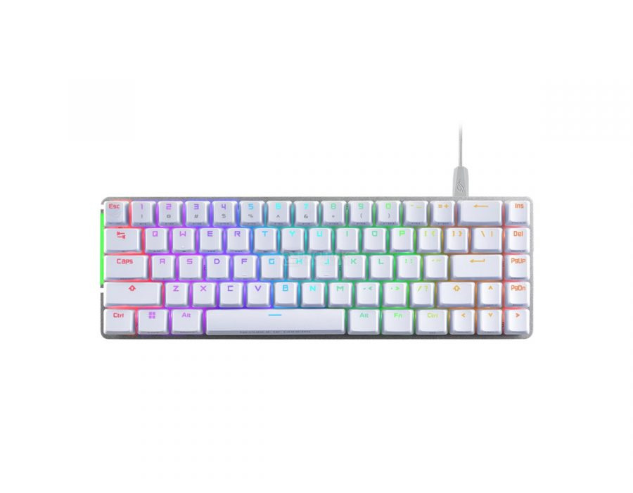Клавиатура проводная механическая ASUS ROG Falchion Ace (ROG NX Red switches), USB-C, RGB, Белый, 90MP0346-BKRA10