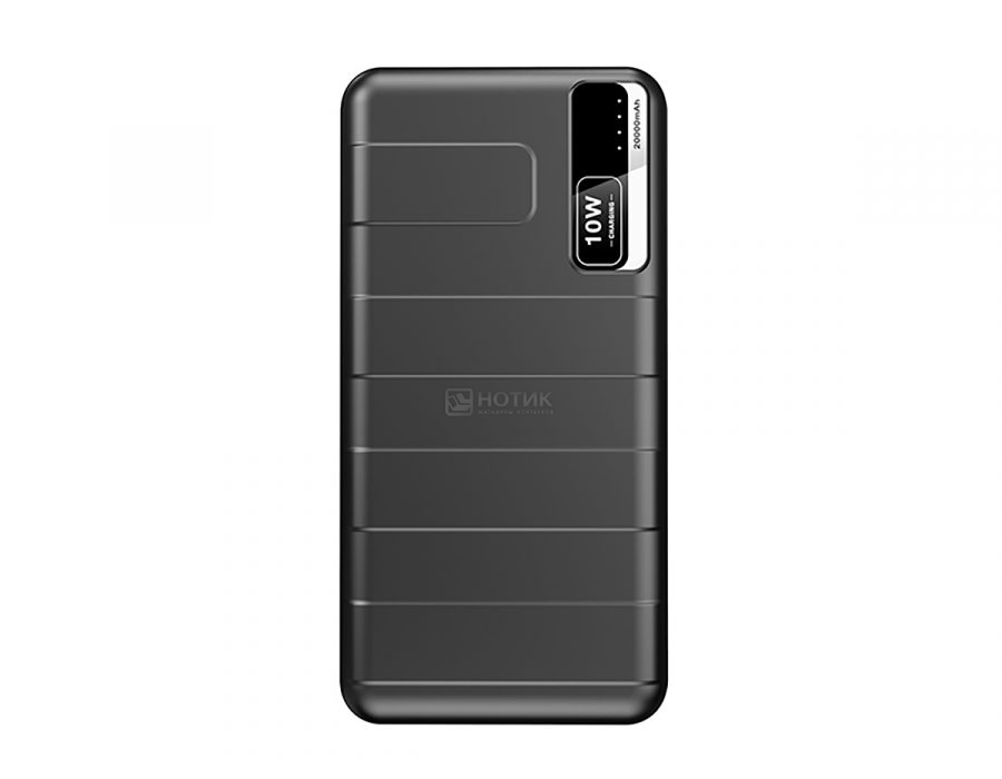Внешний аккумулятор Qumo PowerAid T5000, 20000 мАч (74 Вт*ч), до 10Вт, 2xUSB, USB Type-C, micro USB, Черный T5000