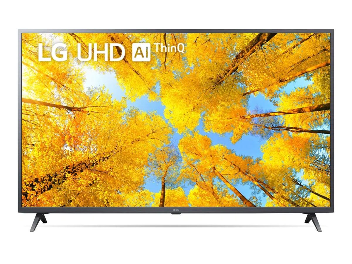 Телевизор LG 65 LED, UHD, Smart TV (webOS), Звук (20 Вт (2x10 Вт)), 2xHDMI, 1xUSB, RJ-45, Серый, 65UQ76003LD.ADKG