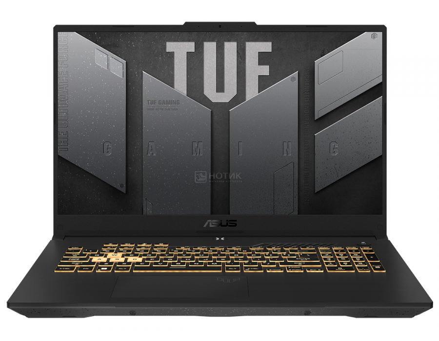 Ноутбук ASUS TUF Gaming F17 2023 FX707VV-HX131 90NR0CH5-M00A60 (17.3, Core i7 13620H, 16Gb/ SSD 1024Gb, GeForce® RTX 4060 для ноутбуков) Серый