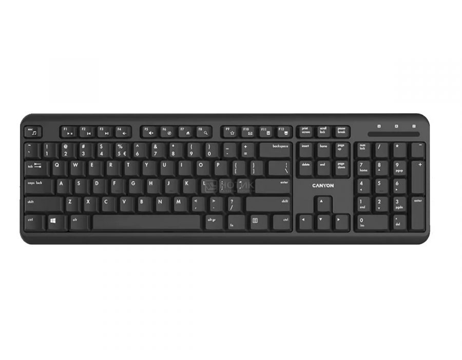  Клавиатура беспроводная Canyon HKB-W20, Wireless, Черный CNS-HKBW02-RU
