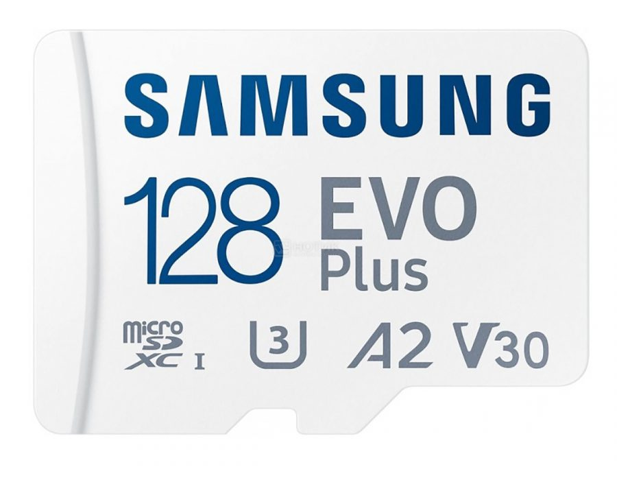   Нотик Карта памяти Samsung microSDXC 128GB EVO PLUS microSDXC Class 10 UHS-I, U3 + SD адаптер MB-MC128KA/EU