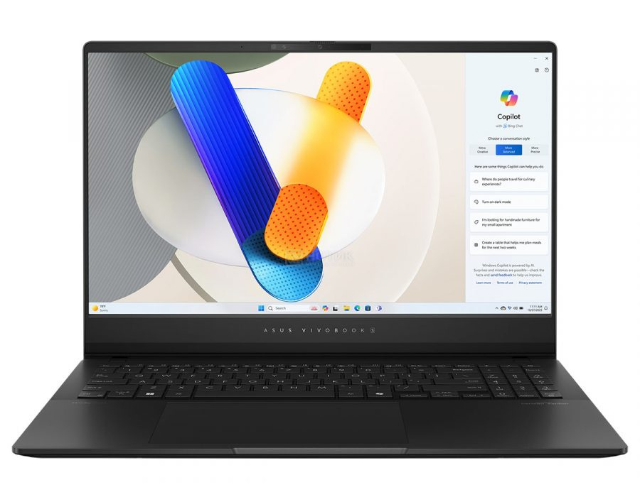 Ноутбук ASUS VivoBook S 15 OLED S5506MA-MA070W 90NB14E1-M00550 (15.6, Core Ultra 9 185H, 16Gb/ SSD 1024Gb, Arc Graphics) Черный