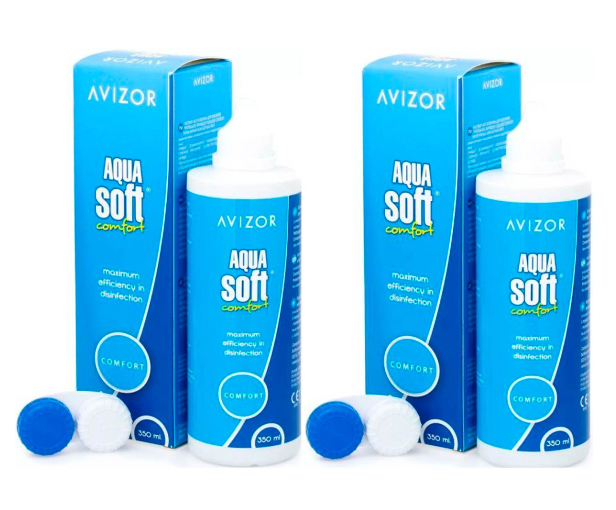   Очков Нет Комплект Avizor Aqua Soft Comfort 350 мл х 2 шт.