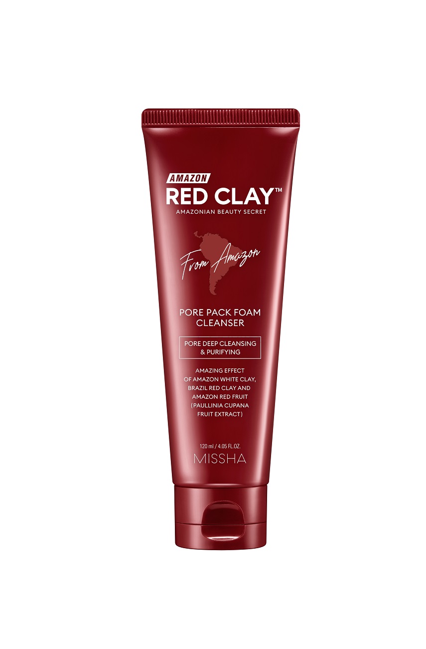 Очищение кожи Missha Пенка для очищения пор Pore Pack Foam Cleanser, 120 мл (Missha, Amazon Red Clay)