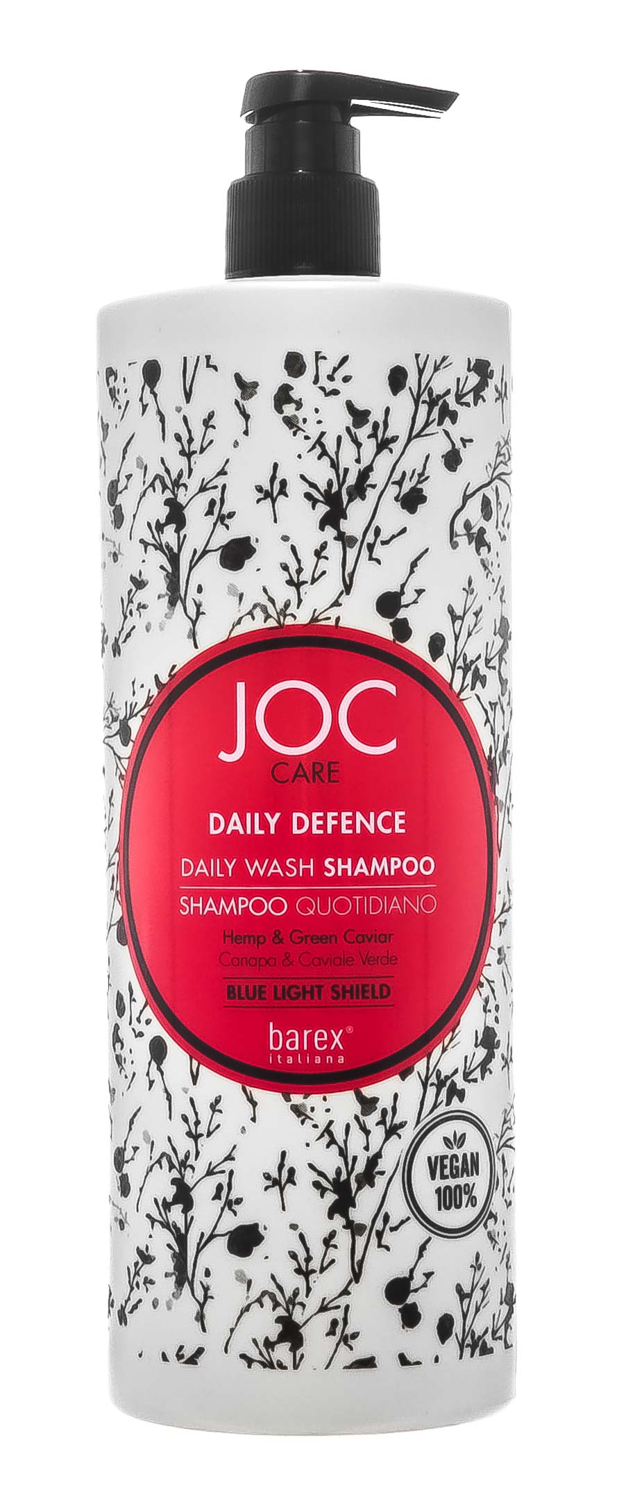 Barex Шампунь Daily Defence с коноплей и зеленой икрой для ежедневного применения, 1000 мл (Barex, JOC)