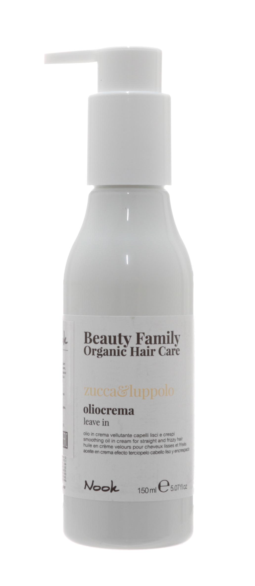 Nook Крем-масло для прямых и вьющихся волос Oliocrema Zucca&Luppolo, 150 мл (Nook, Beauty Family)