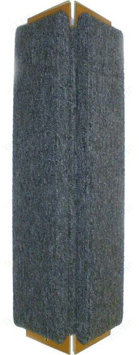   ЗооПассаж Когтеточка Зверье Мое В-2 ковровая с пропиткой угловая средняя черный 60x26x5 см
