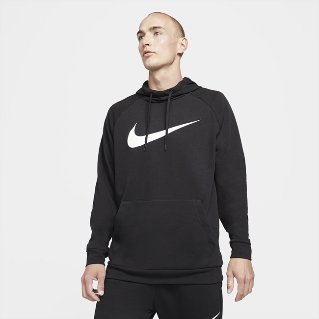 Мужская худи для тренинга Nike Dri-FIT - Черный