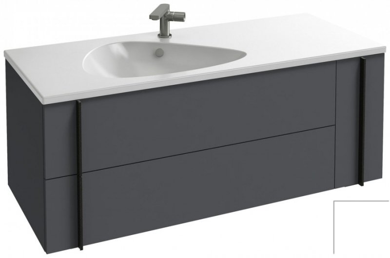 Мебель для ванной Тумба под раковину Jacob Delafon Nouvelle Vague 120 EB3036-N18 подвесная Белый глянец