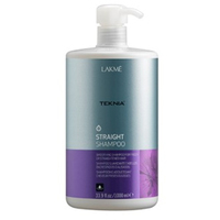  Lakme Teknia Straight shampoo - шампунь для гладкости волос с нарушенной структурой или химически выпрямленных волос 1000 мл