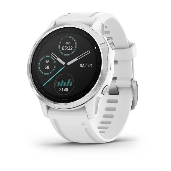 Беговые Fenix 6S белые с белым ремешком