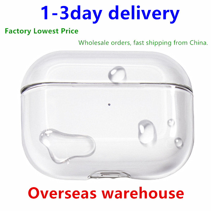 USA Stock For Airpods pro 2 3 air pod max earphones Accessories Solid Silicone Cute Protective Headphone Cover airpod pro 2nd generation TPU Shockproof Case