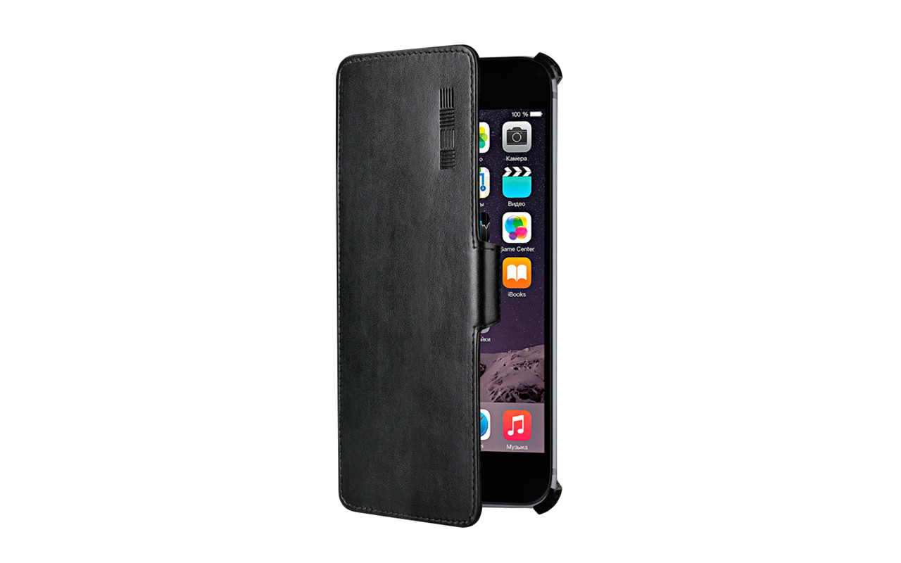 Чехол Книжка Для Телефона - Apple iPhone 6, черный, interstep CRAB