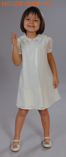 Нарядные платья Милашка Сьюзи платье. 110 молочный рост