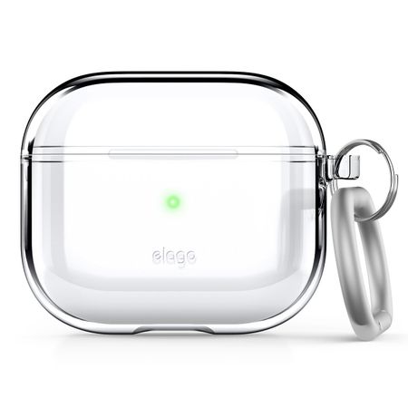 Термополиуретановый чехол с карабином elago Clear Case для AirPods (3-го поколения)