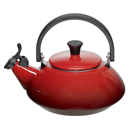 Чайник наплитный со свистком Le Creuset Zen Cerise 1,5 л, сталь нержавеющая, вишневый, для индукции