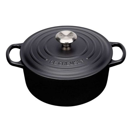   Williams Oliver Кастрюля Le Creuset Matte Black 4,2 л, 24 см, чугун, для индукции, духовки