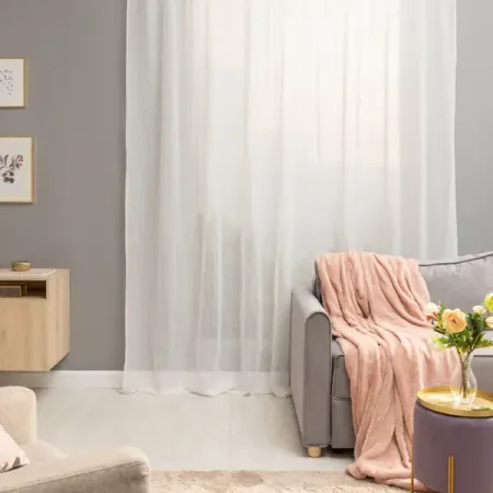 Тюль на ленте со скрытыми петлями Inspire Livia 300x280 см цвет белый