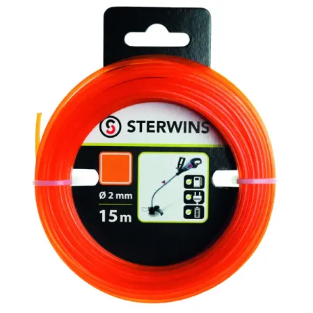 Леска для триммера Sterwins ø2 мм 15 м квадрат