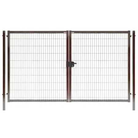 Ворота Grand Line RAL 8017 Medium 1.73x3.5 м коричневый