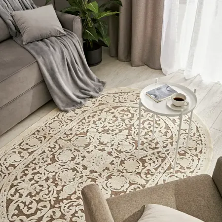 Ковры Ковер вискоза Genova 064-656590 65x110 см цвет бежевый