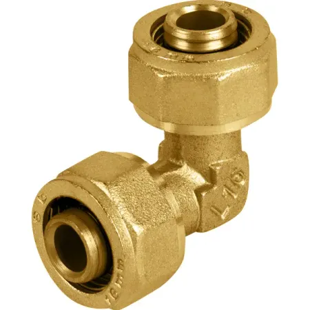   Лемана ПРО Угол 90° Aquabeam 16x16 мм латунь ABO.351.Y.001616