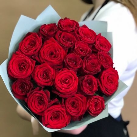  Букет из 21 красной розы (40 см)