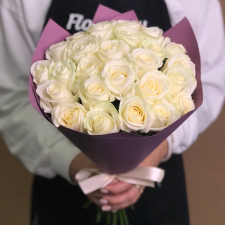   Flor2u Букет из 25 белых роз (40 см)