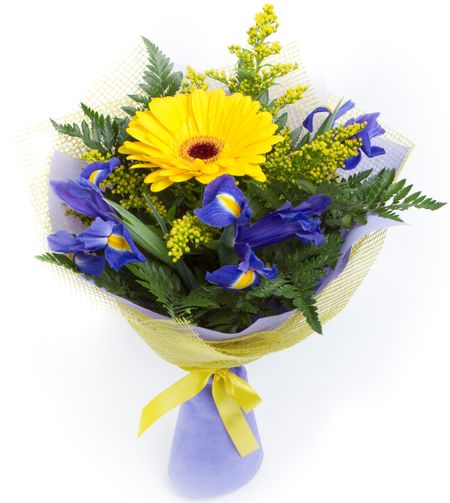 Ирисы  Flor2u Букет Яркий день