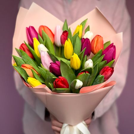  Букет из 25 тюльпанов