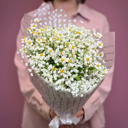 Ромашки  Flor2u Букет Сахарная пудра
