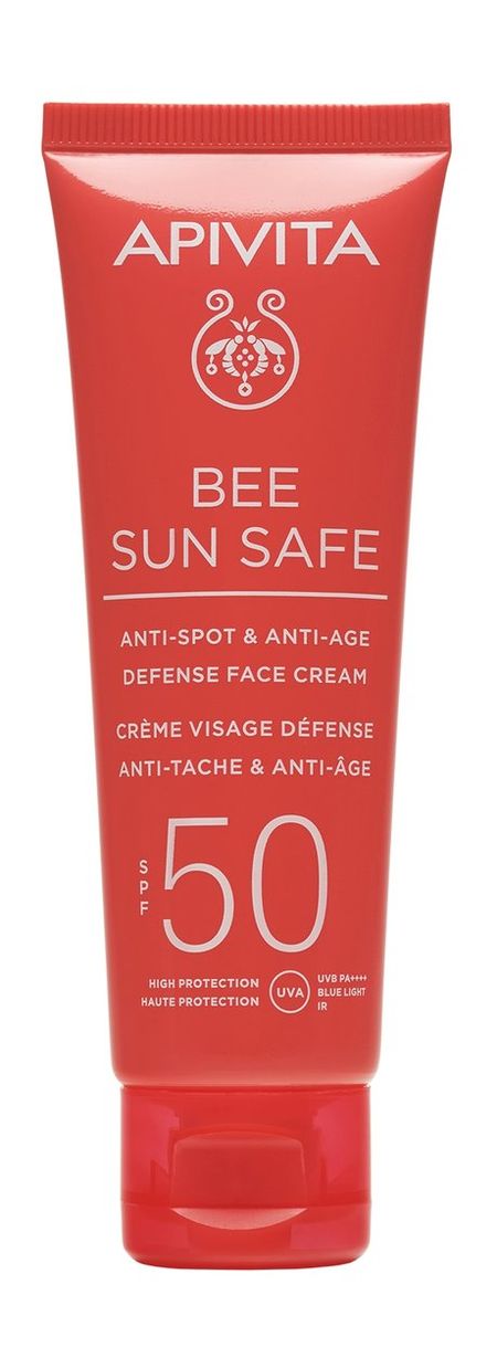 Apivita Bee Sun Safe Anti-Spot and Anti-Age Defense Face Cream SPF 50