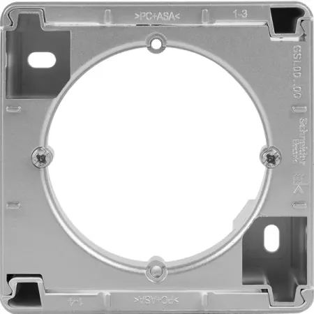 Коробка для наружного монтажа Systeme Electric Glossa 1 пост цвет алюминий