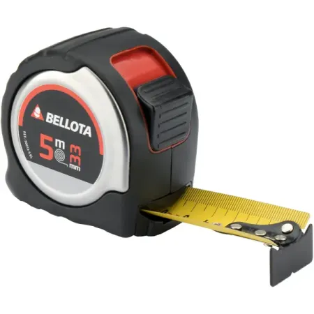 Рулетки измерительные Рулетка Bellota 50013-5BL с двойным крючком 5 м x 33 мм, автоблокировка