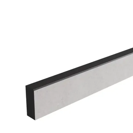 Комплект плинтусов Саона 120x4 см 1 шт 60x4 см 2 шт HPL-пластик цвет серый