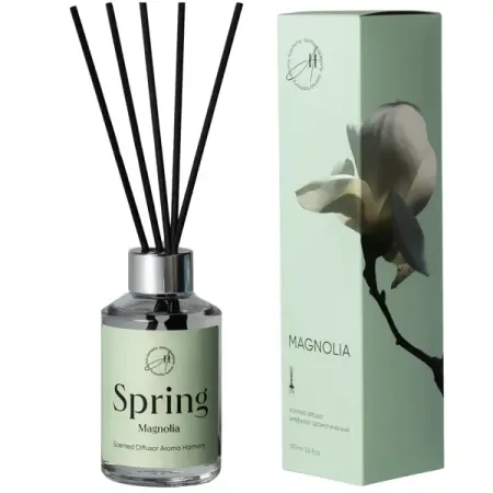 Ароматы для дома  Лемана ПРО Ароматический диффузор Aroma Harmony Spring Magnolia 100 мл
