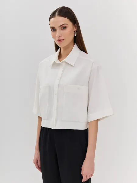 Блузки и рубашки Укороченная Oversize блузка SAVAGE