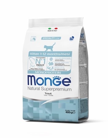 Корм Monge сухой корм для котят, с форелью (1,5 кг)