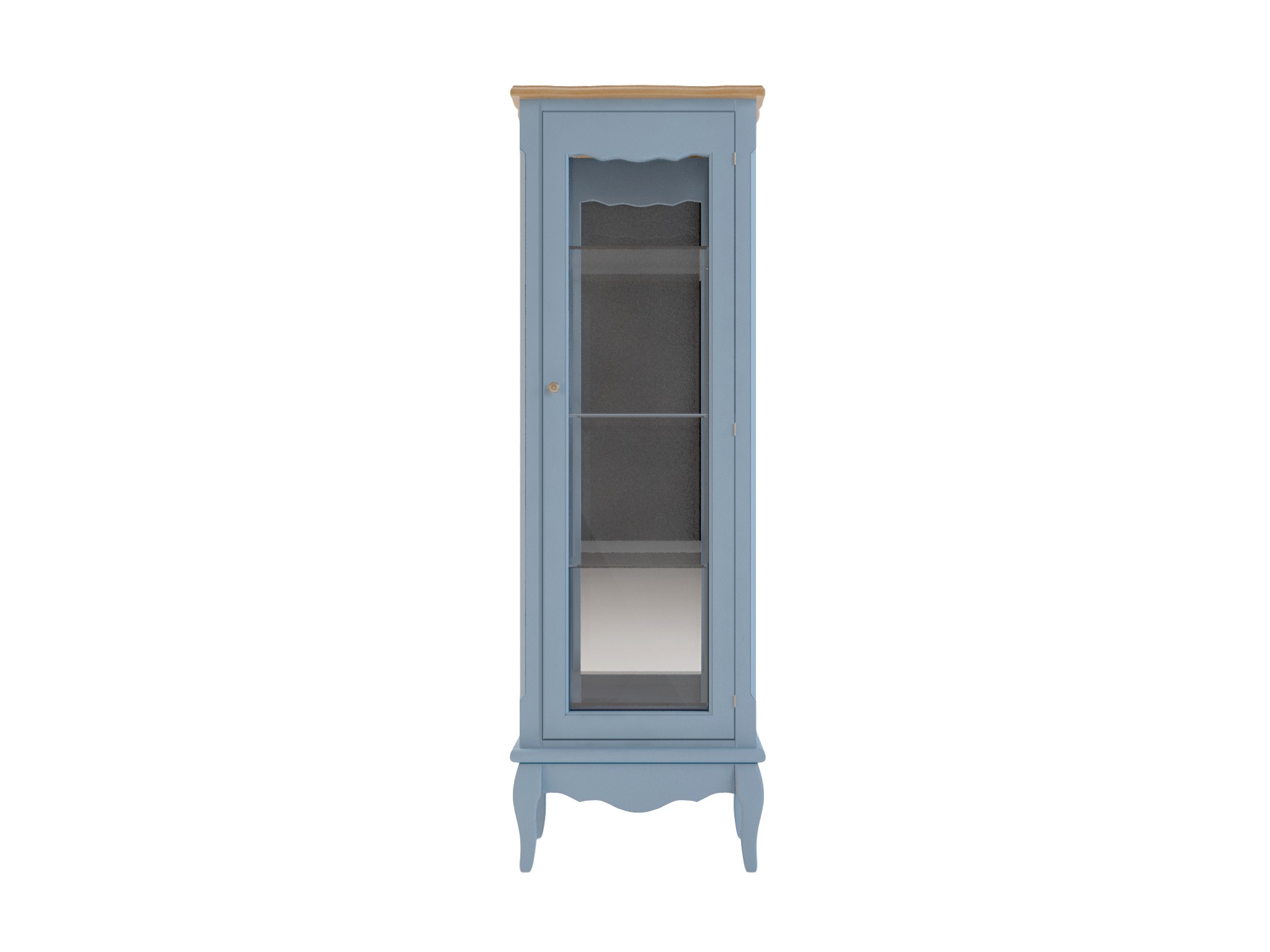 Витрины Шкаф leontina (etg-home) голубой 45.0x139.0x37.0 см.