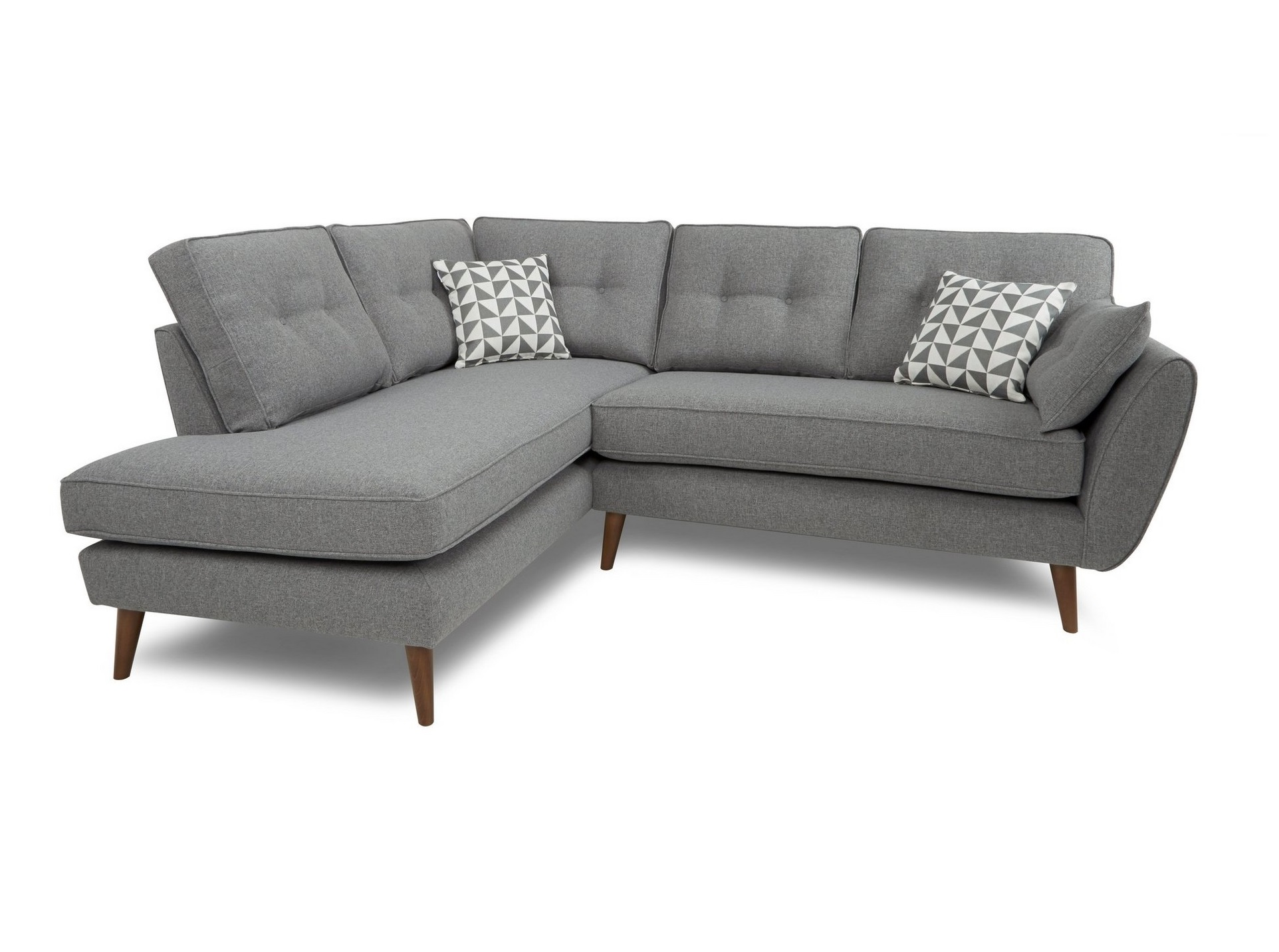 Угловой диван vogue (myfurnish) серый 227x91.0x182.0 см.