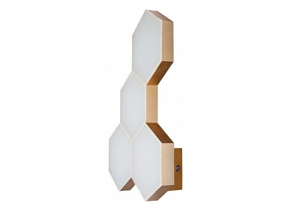 Накладной светильник favo (lightstar) золотой 25x37x8 см.