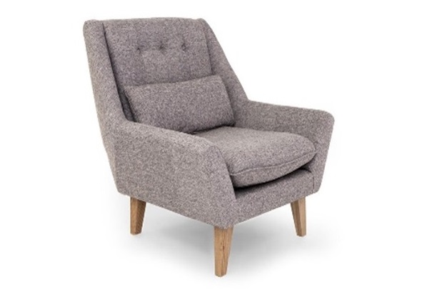 Кресло inspiration verdy (myfurnish) серый 105x100x105 см.